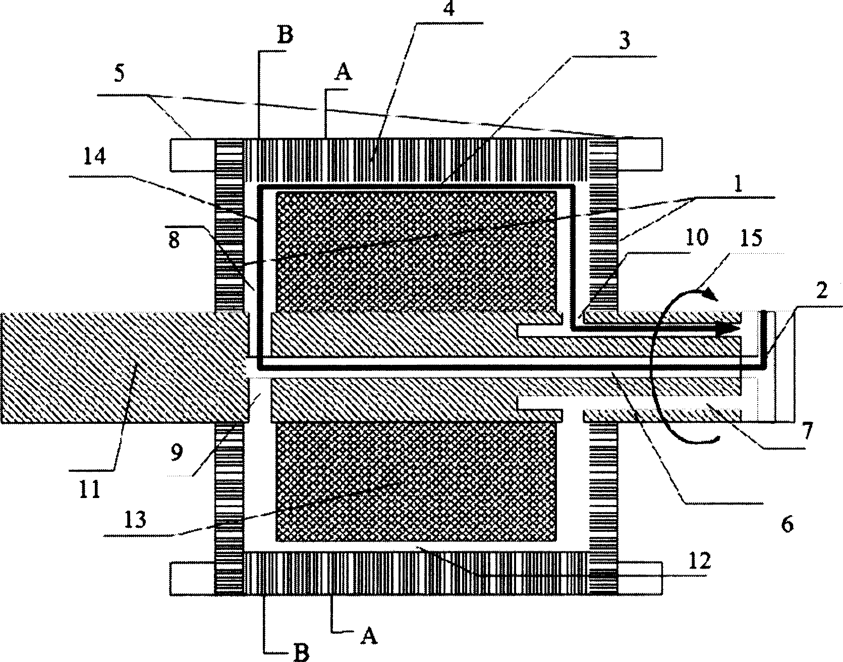 Wound internal rotor of double mechanical port electric machine