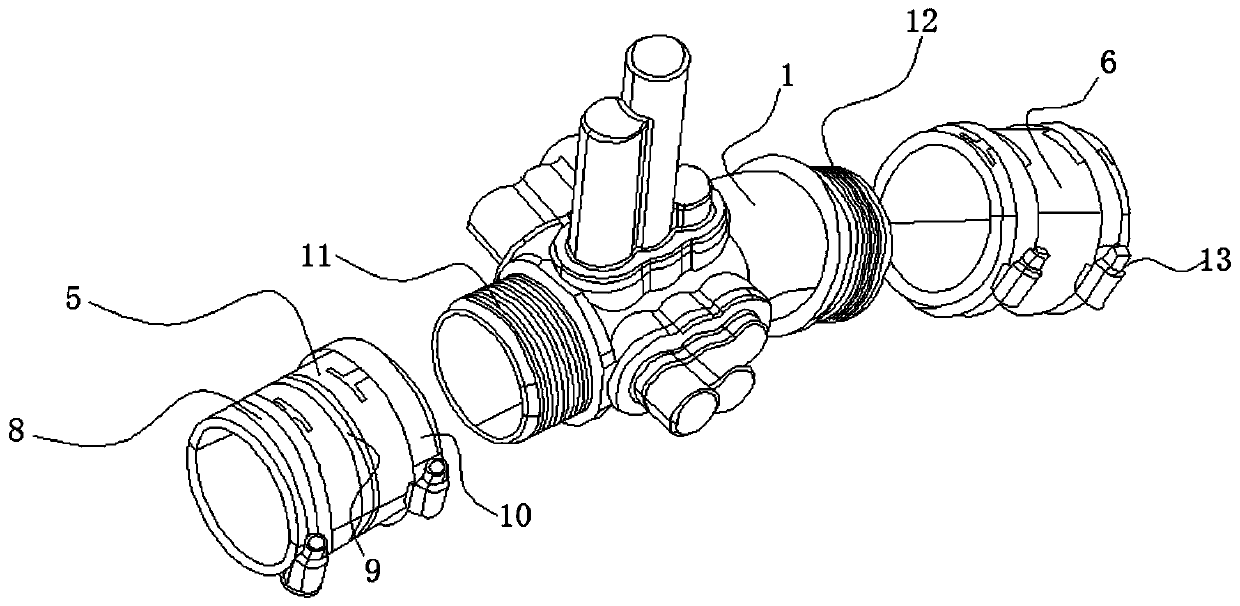 Automobile turbocharger air pressing pipe muffler