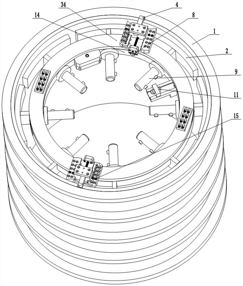 Inner supporting type pipe end face automatic welding and cutting groove machining equipment