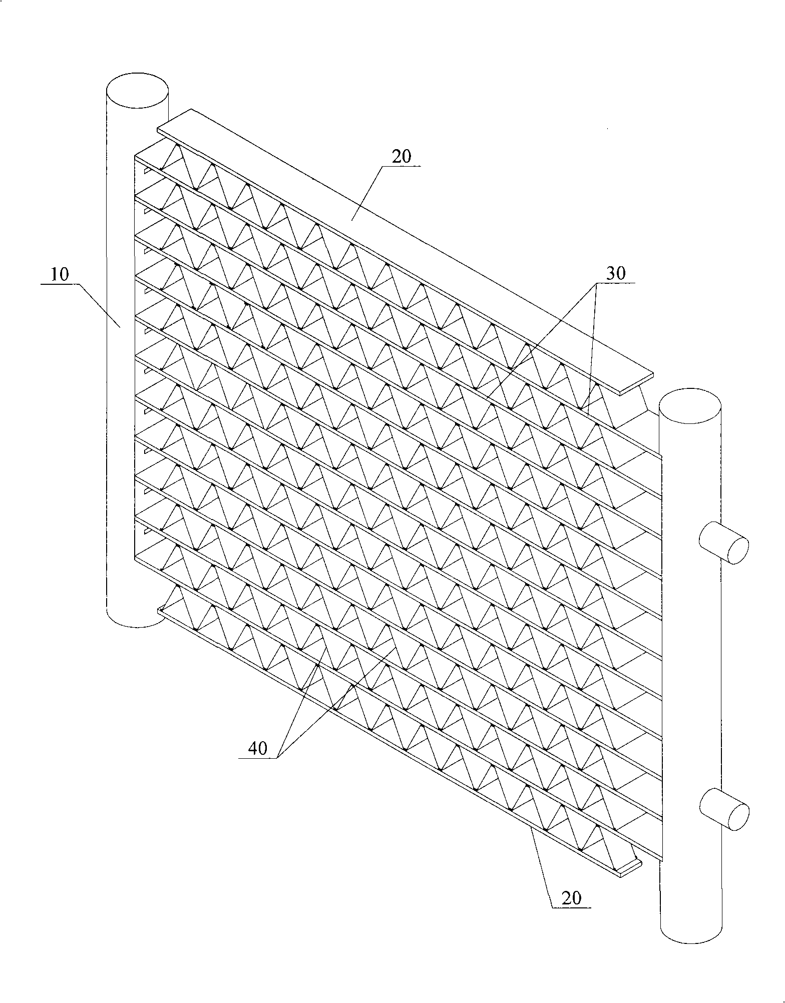 Flat pipe and heat exchanger