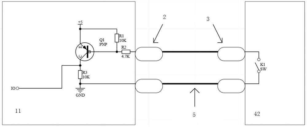 Clothes drying control system, method and equipment based on metal rope signal transmission