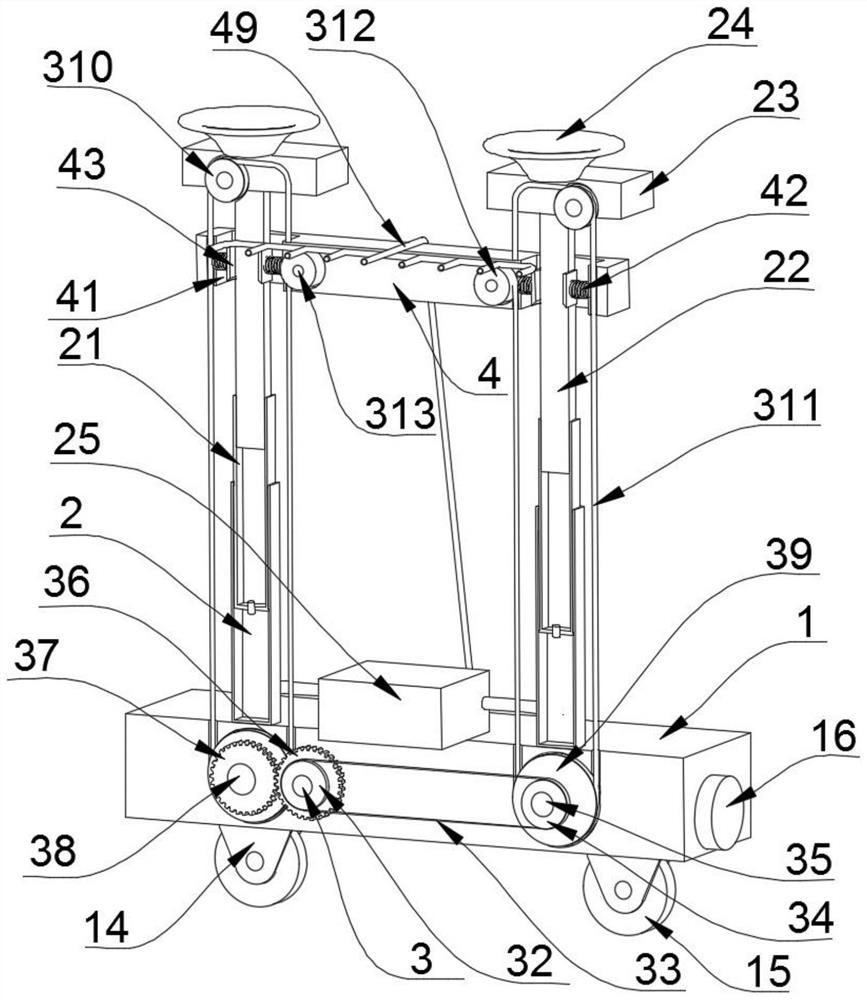 Building wall painting and trowelling device