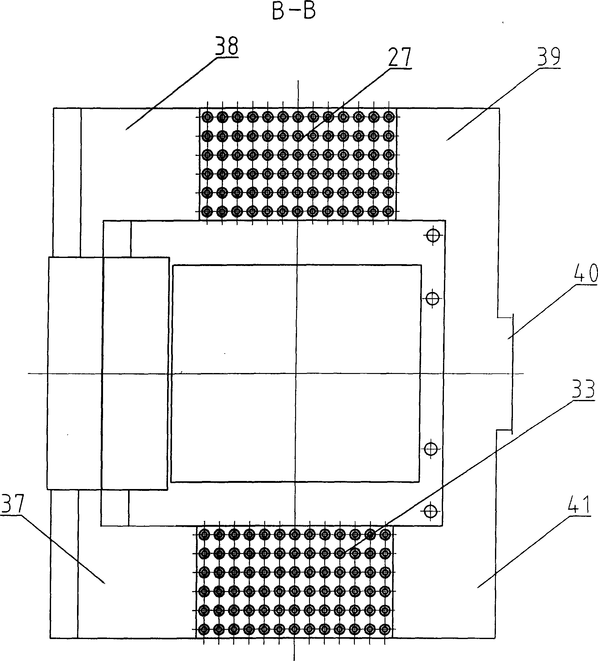 Composite-bed low circulation fluidized bed boiler