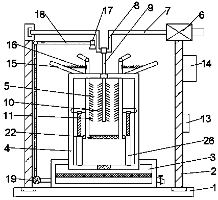 Cleaning device for medical orthopedics