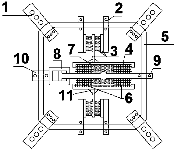 Box-lead viscoelasticity composite energy dissipation device