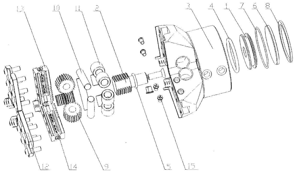 Piston type multi-jaw robot end effector