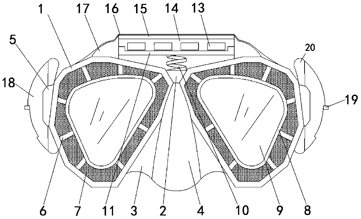 Anti-static searchlighting device for aviation airborne equipment maintenance