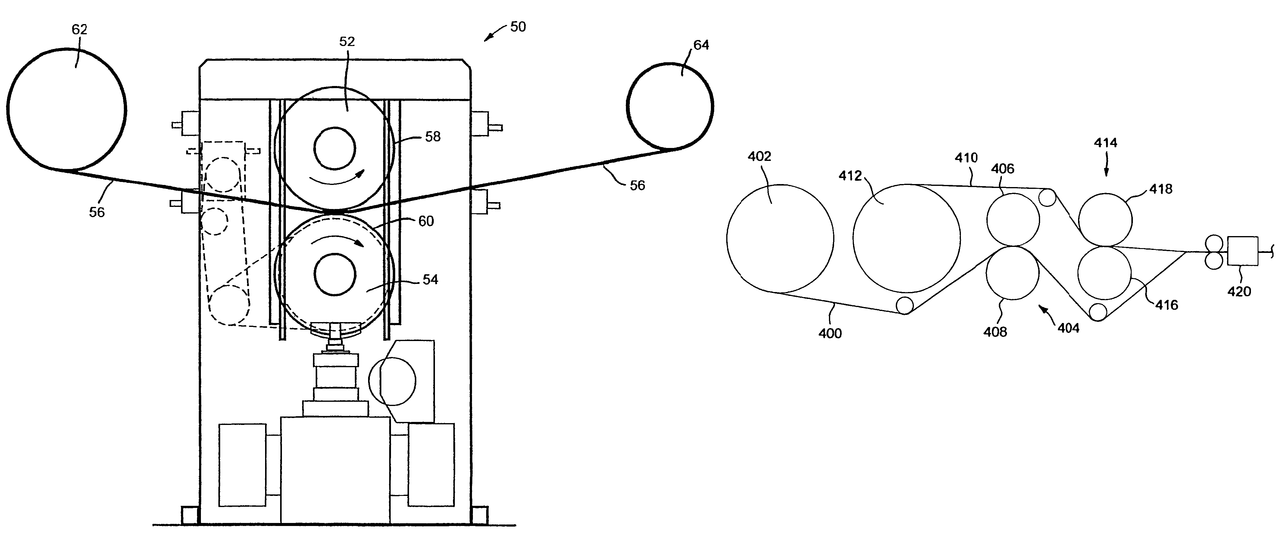 Shear-calendering processes for making rolled tissue products having high bulk, softness and firmness