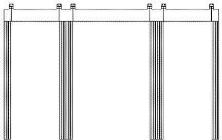 Built-in converter transformer core pulling plate column ring-current bypass structure