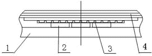 Built-in converter transformer core pulling plate column ring-current bypass structure