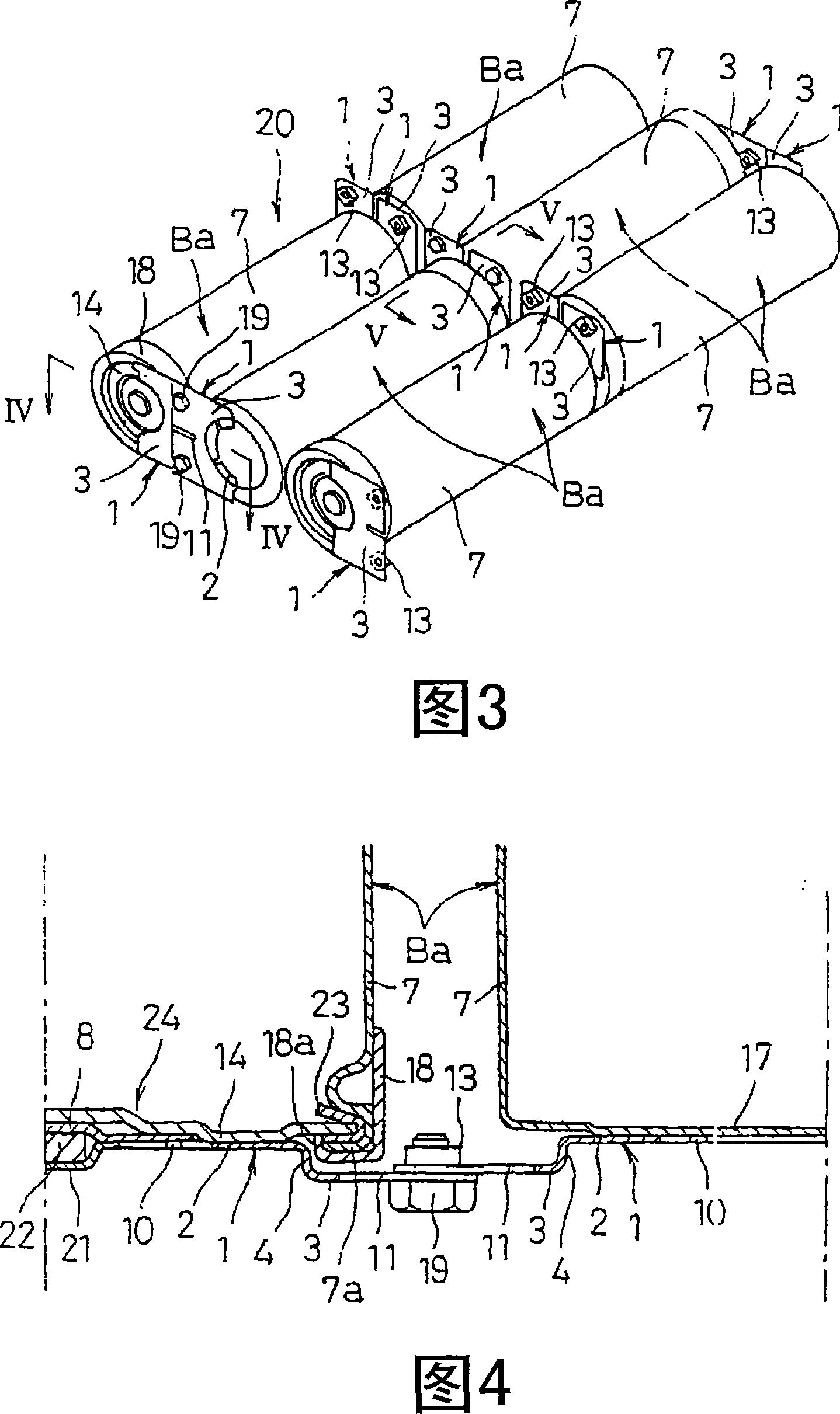 Production method for electric device assembly and electric device assembly