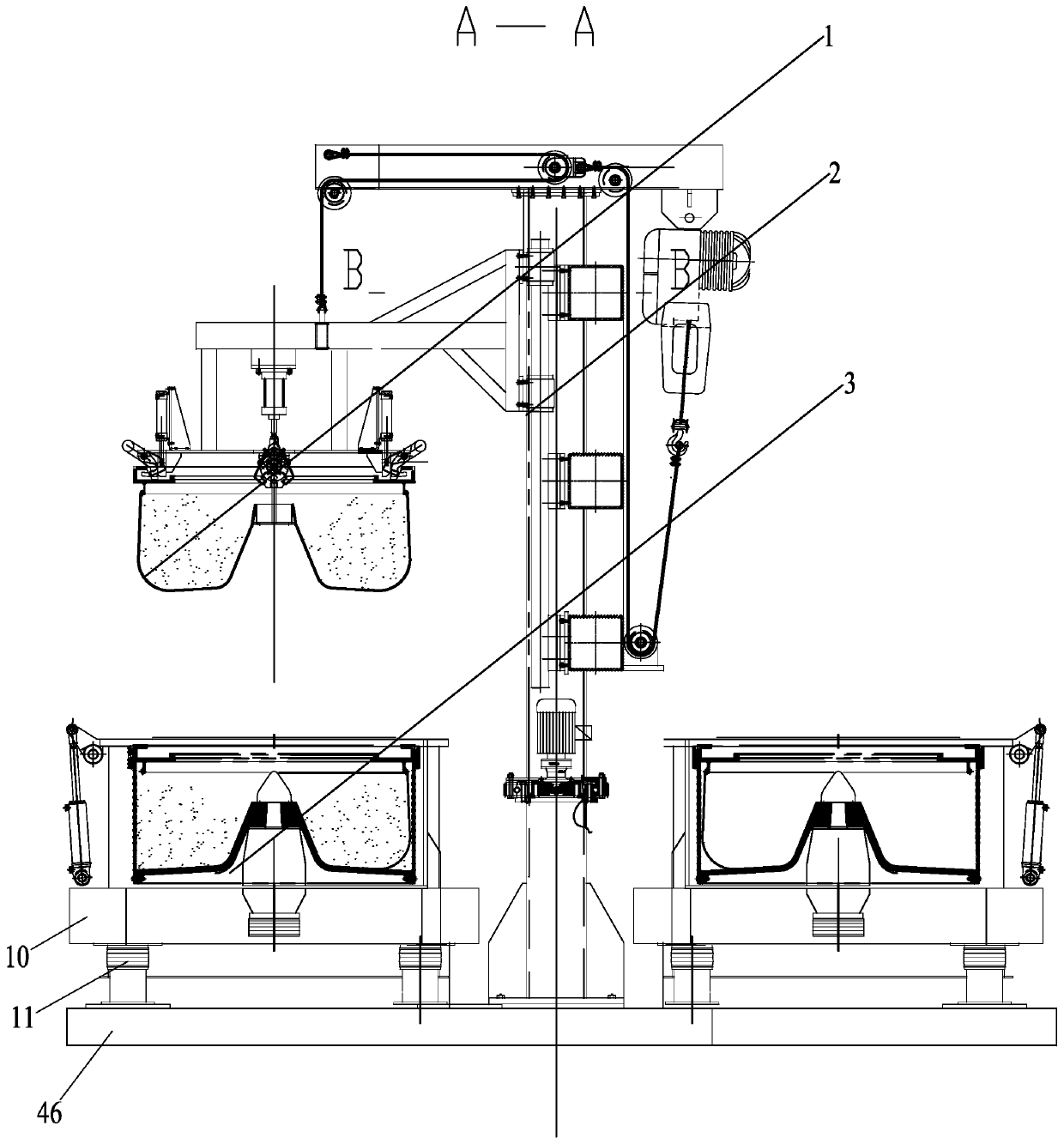 Multi-station automatic bag centrifugal dehydrator