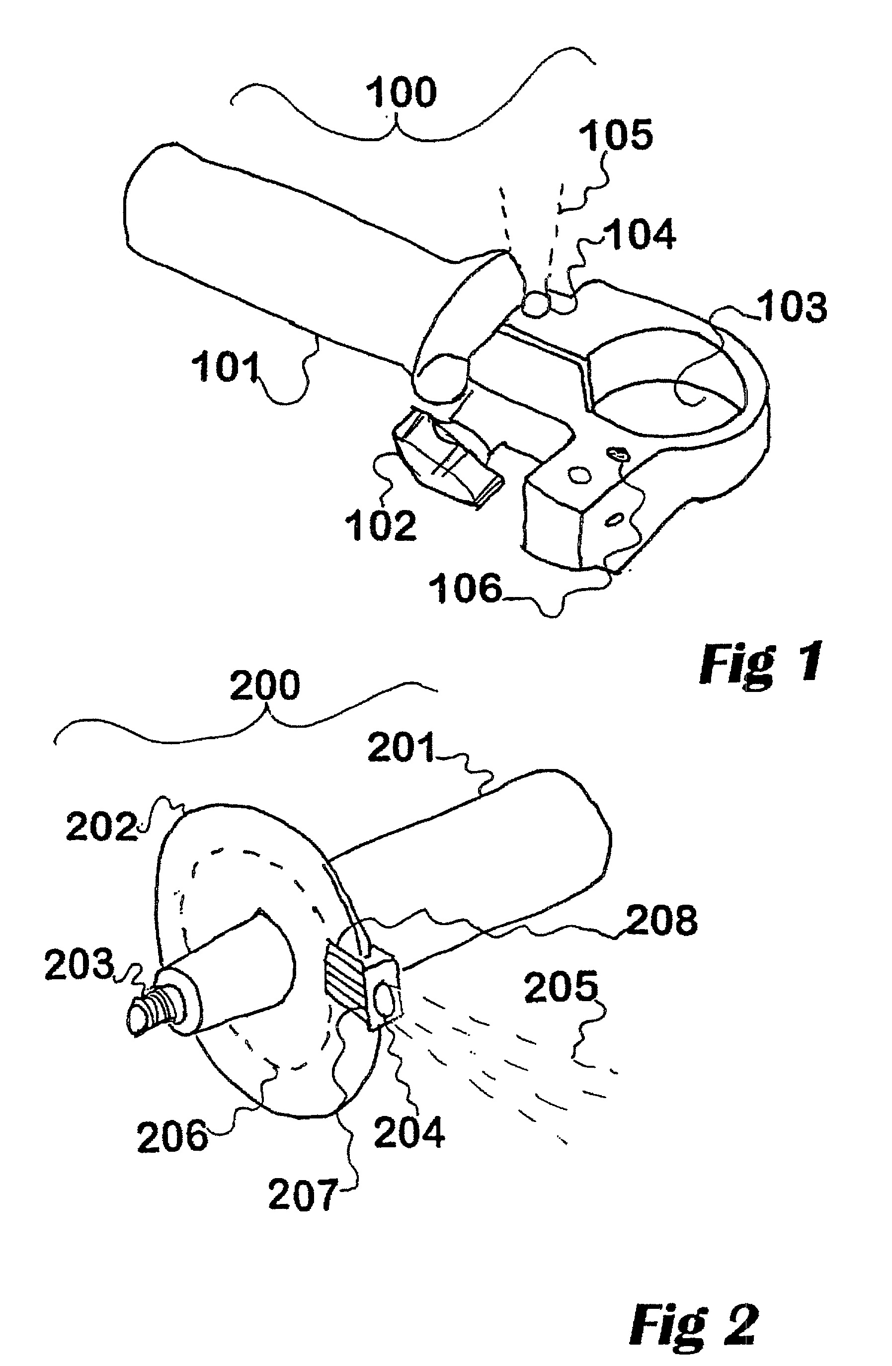 Illumination by hand-operated power tools