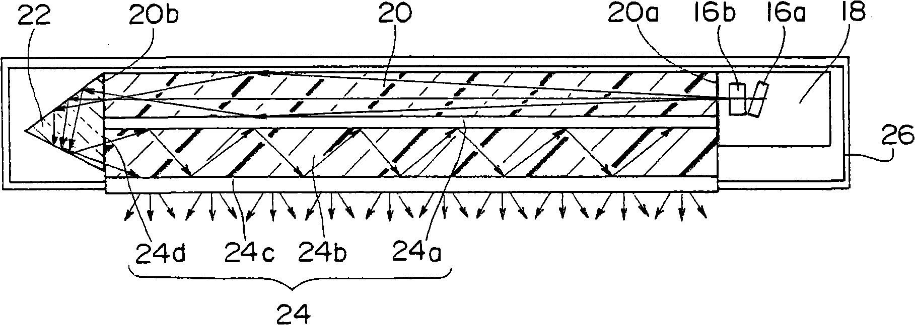 Surface illuminator and liquid crystal display using same