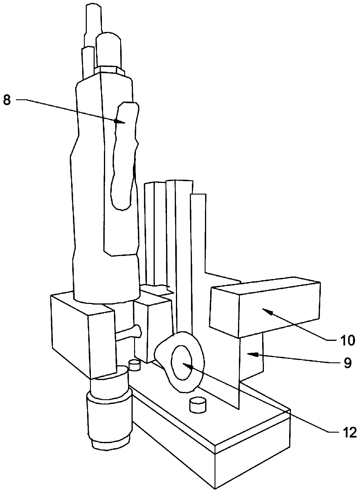 Portable magnetic suction type tapping machine