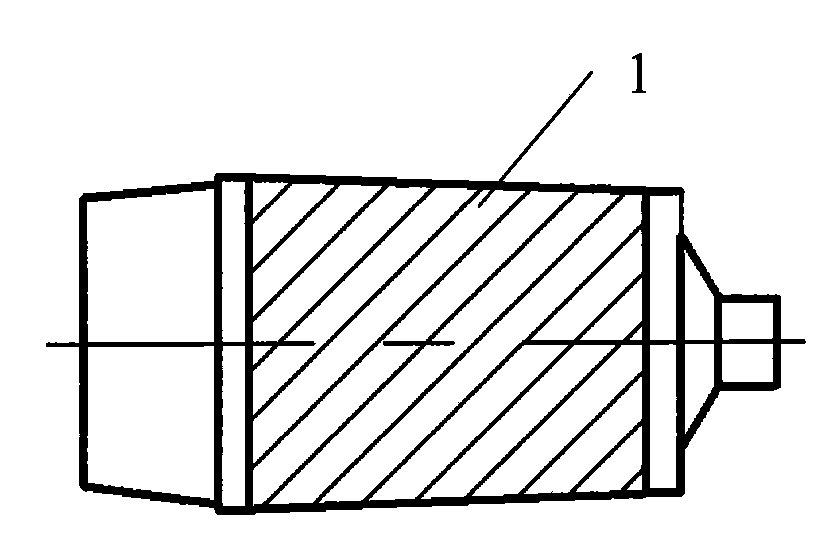 Design method of middle blank and prefabricating blank during conical shell forgeable piece forming process