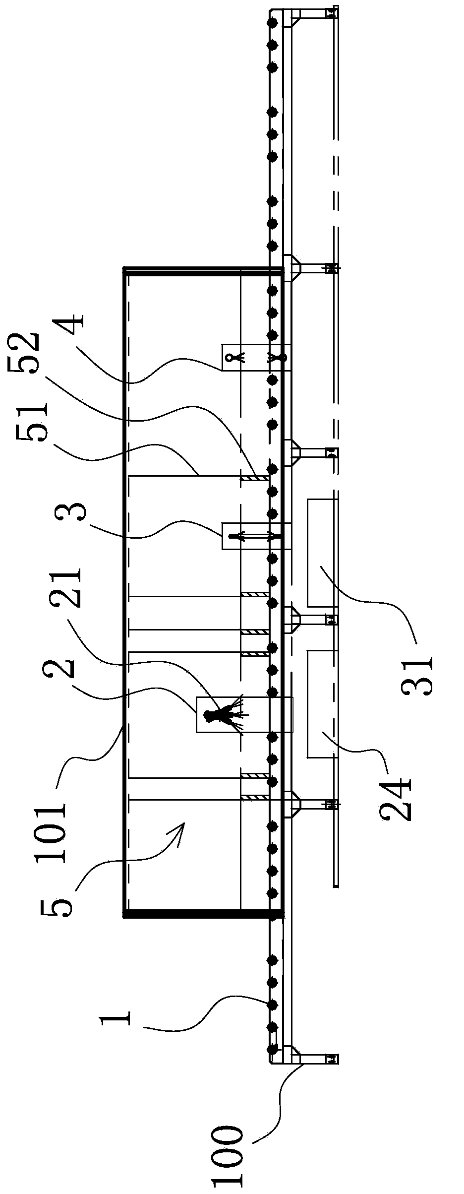 Water-saving high pressure water workpiece washing line