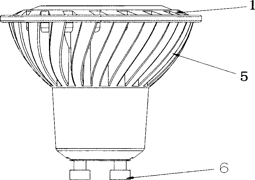 LED lamp with ceramic as lamp outer casing