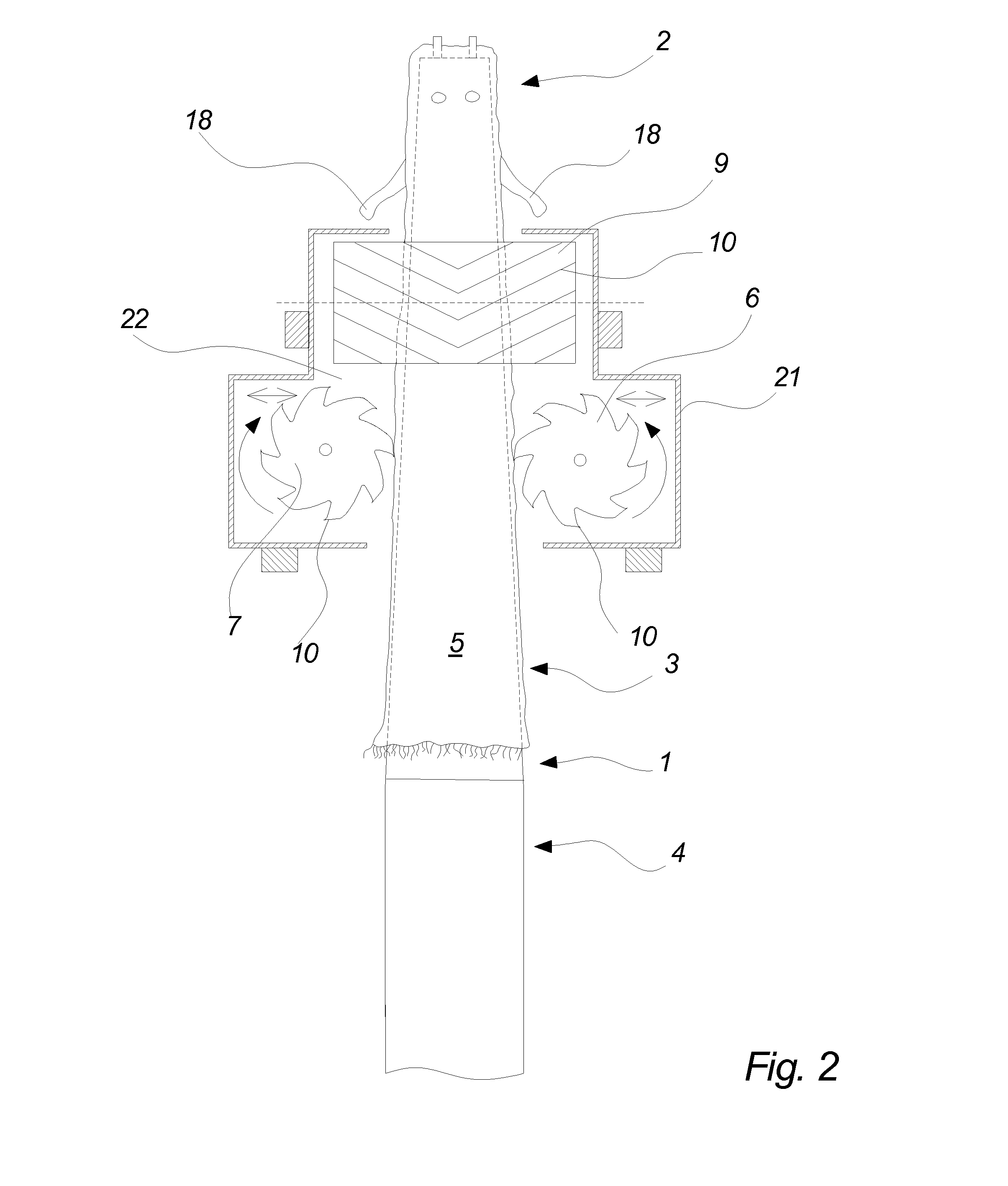 Displacement of scraping rollers