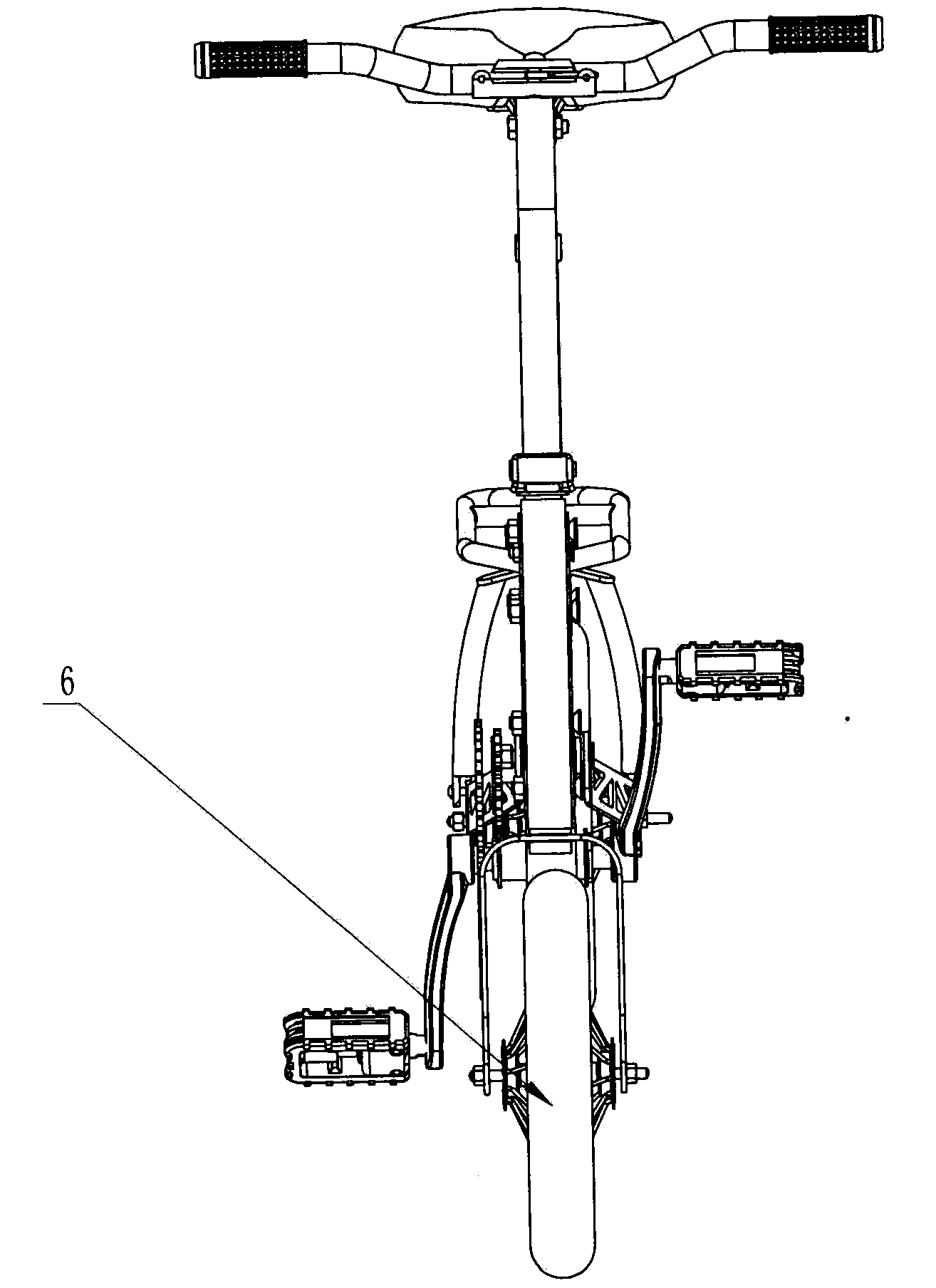 Intelligent uniform-force pedal moped