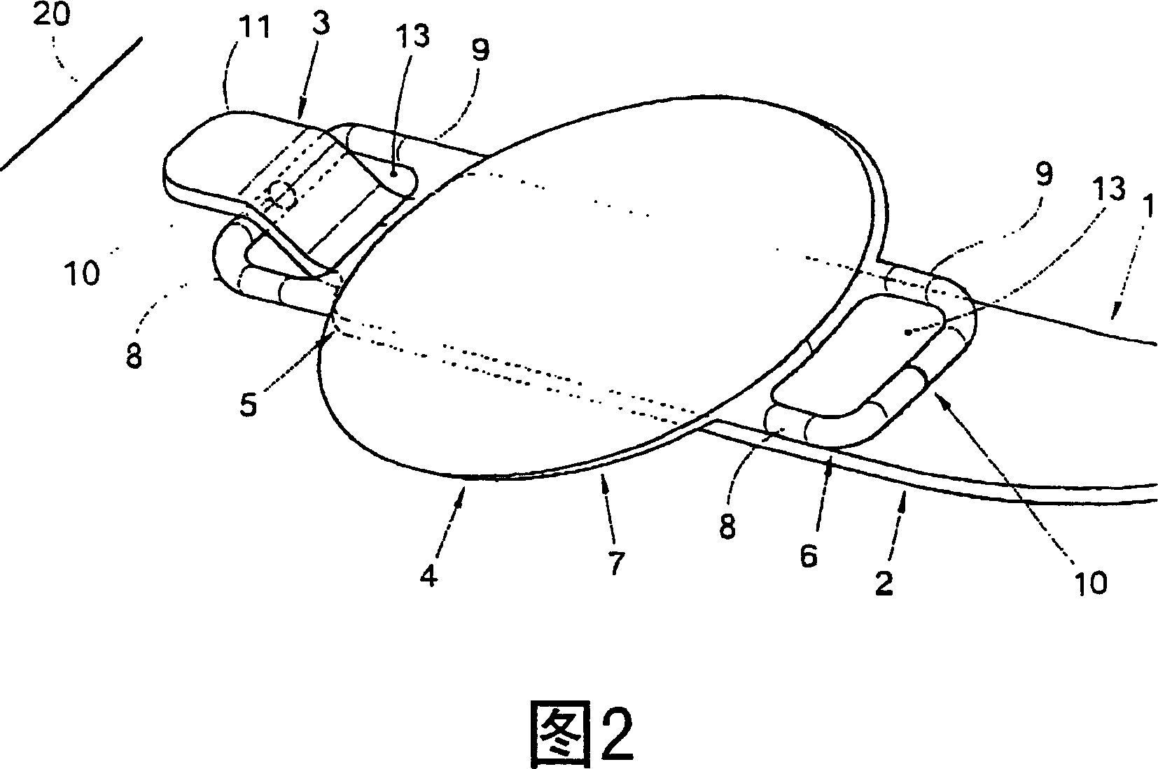 Intraocular lens for implantation in an eye and instrument and methods for insertion of such a lens