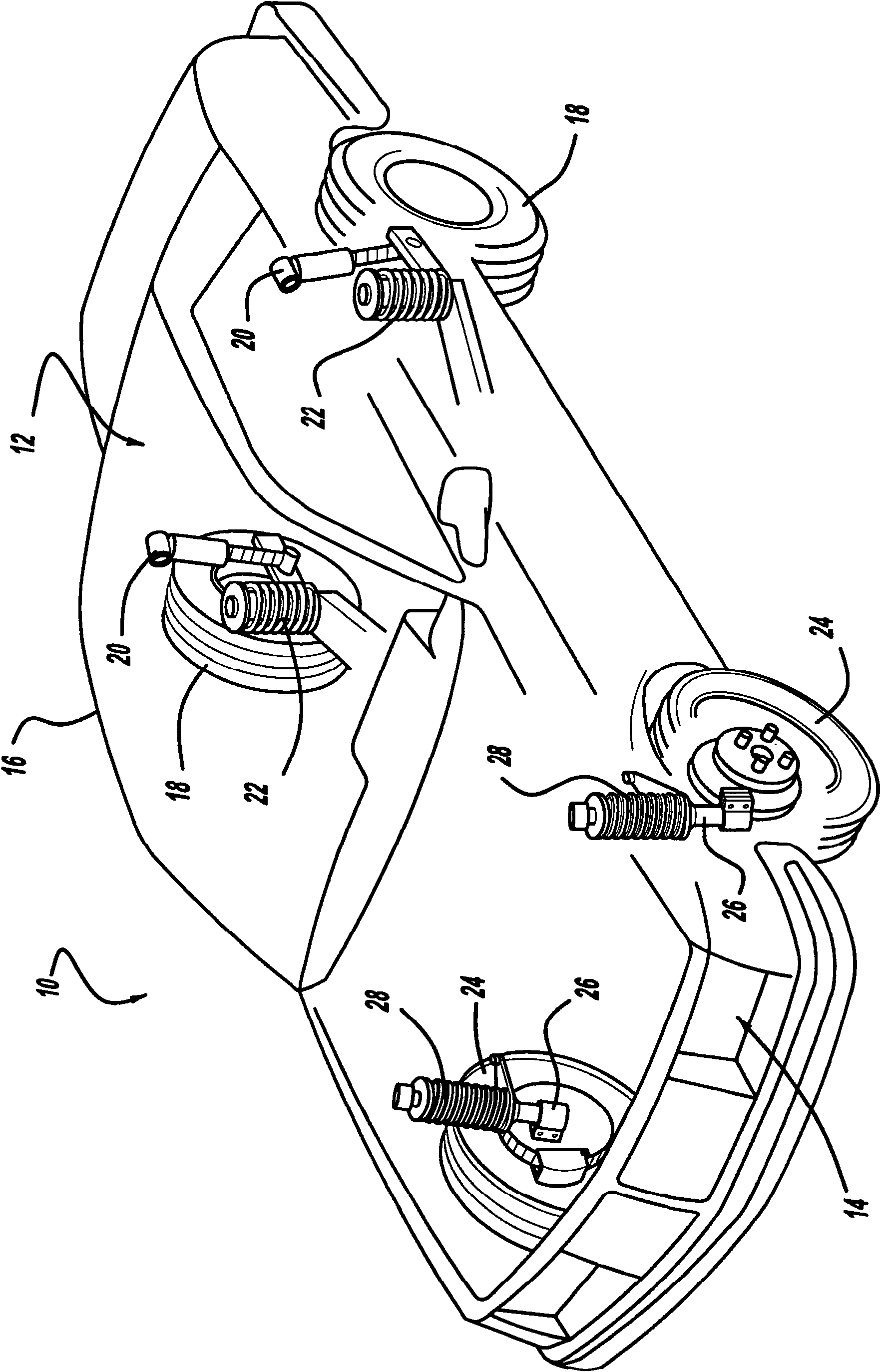 Shock absorber having a continuously variable valve with base line valving