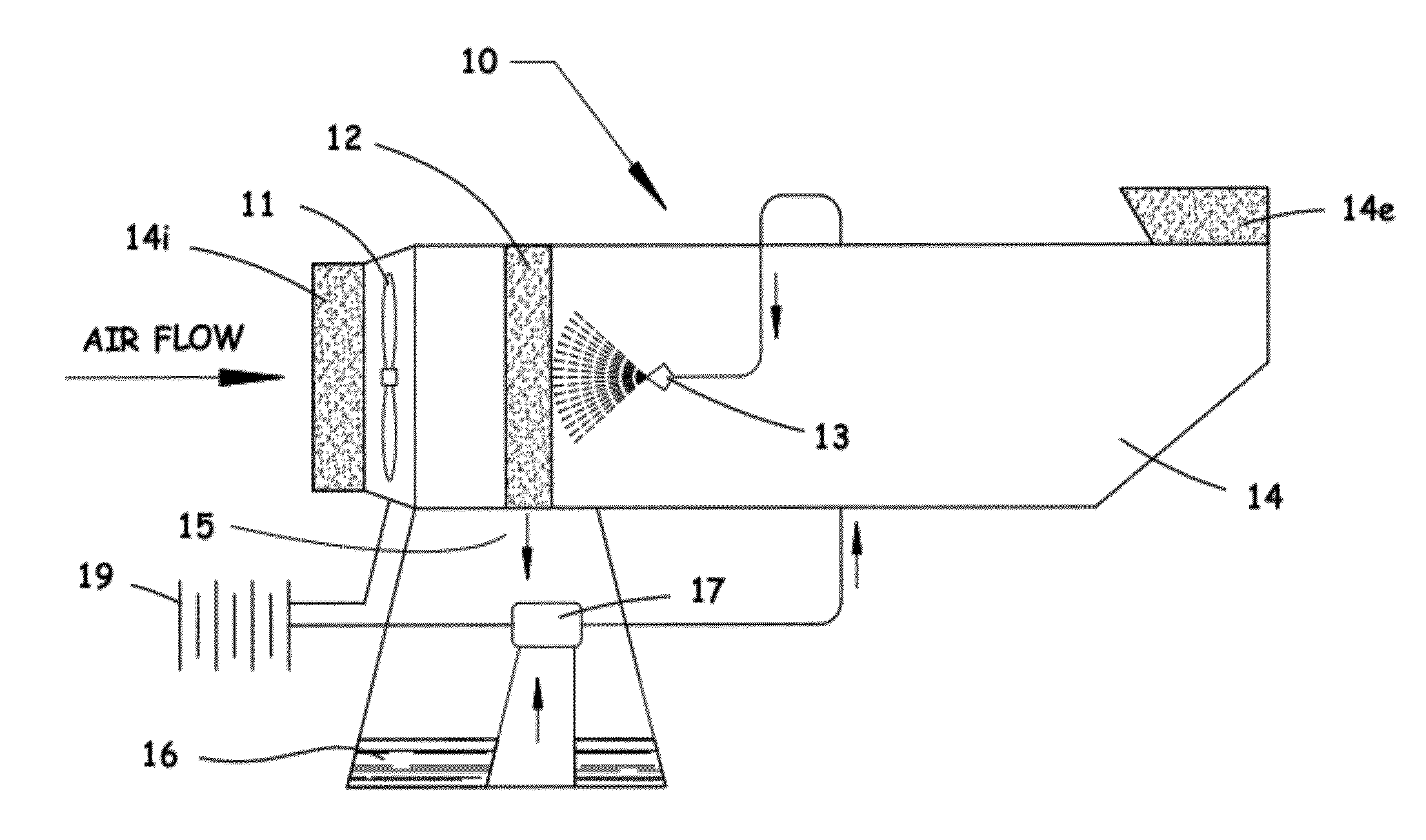 Method and apparatus for sequestering carbon from atmospheric air using hydroxide compound