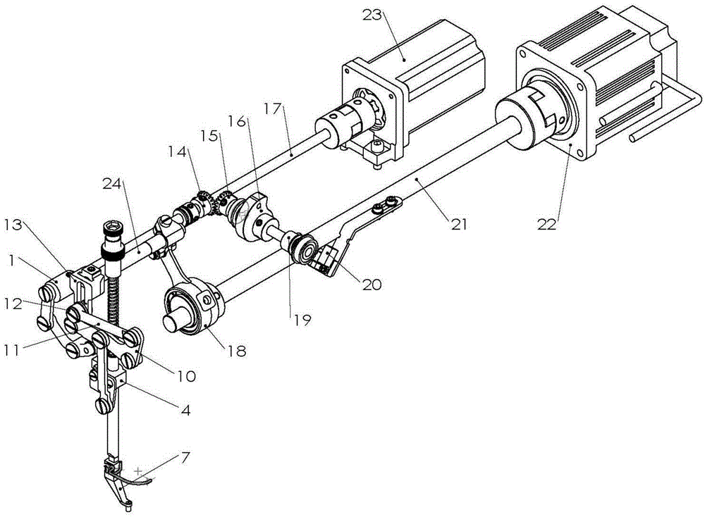 Automatic variable presser foot mechanism of sewing machine