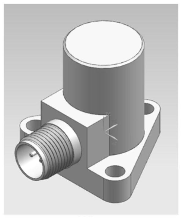 A wide-band piezoelectric vibration sensor assembly structure