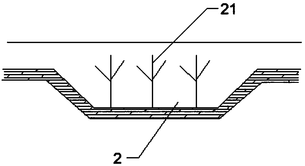 River channel purification structure for reducing pollutant quantity and construction method thereof