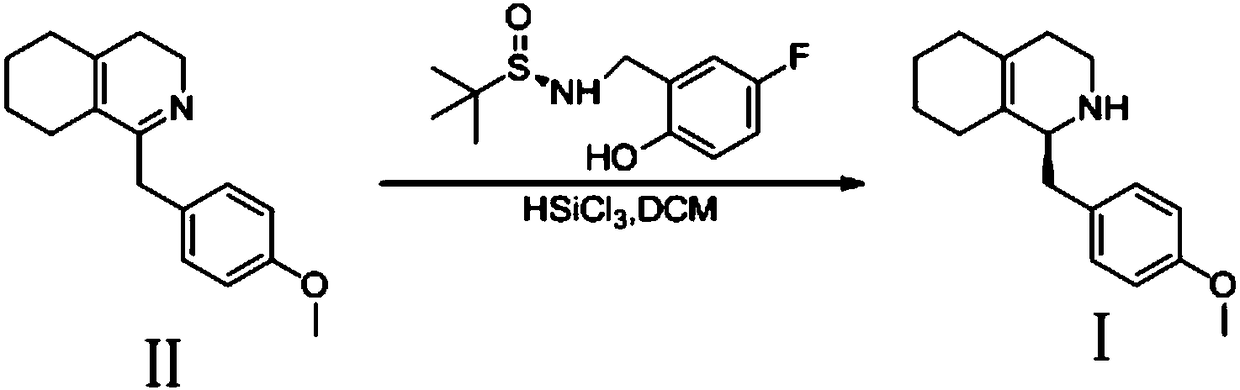 Method for preparing (S)-1-(4-methoxy benzyl)-1, 2, 3, 4, 5, 6, 7, 8-octahydro isoquinoline