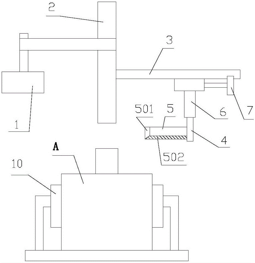 Device for removing oddments on mouth of packaging bottle