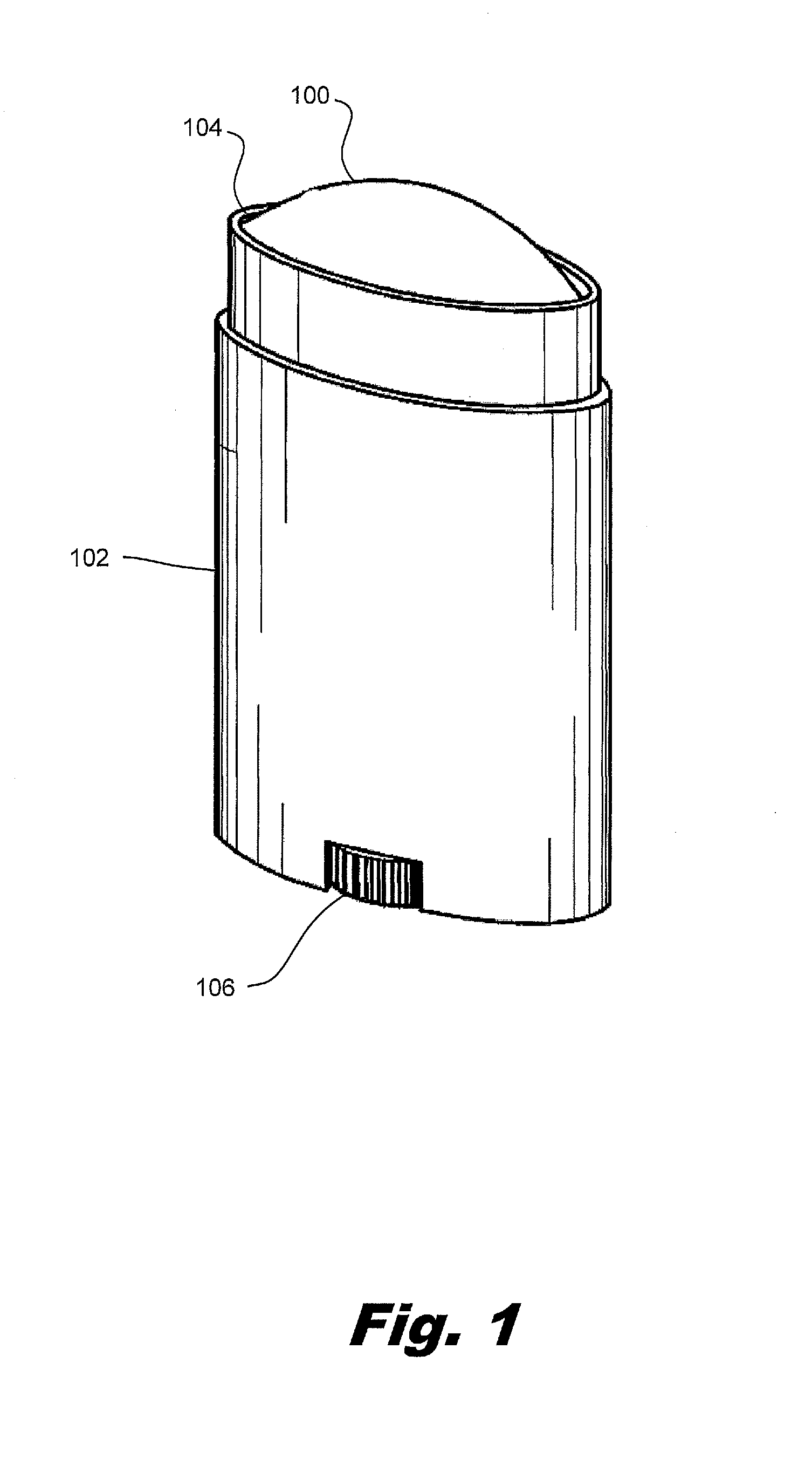 Solid antiperspirant composition with an enhanced evaporative component