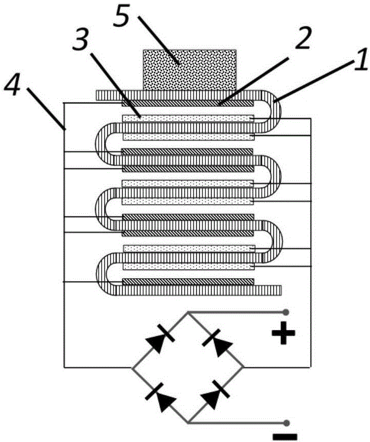 Friction nanometer generator with elastic structure