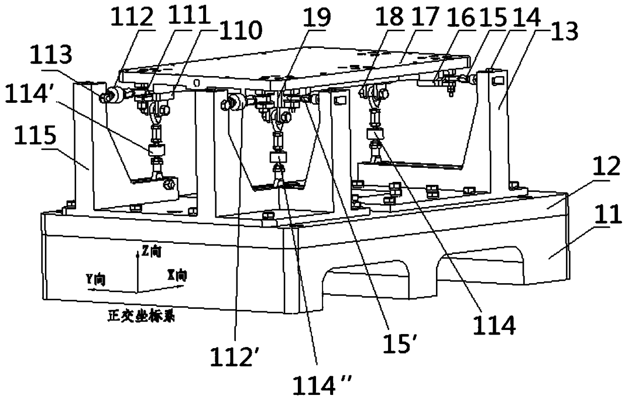 Three-dimensional force measurement platform capable of laterally sliding