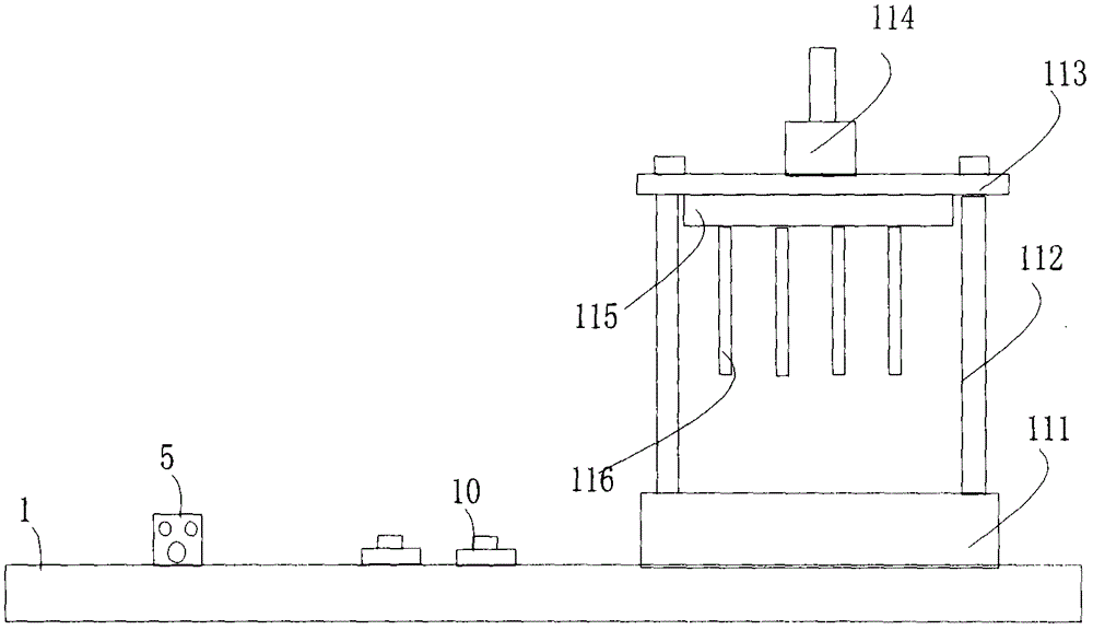 Production equipment for carpet nail strips