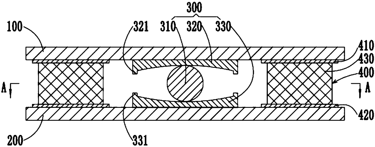 Composite shock insulation support