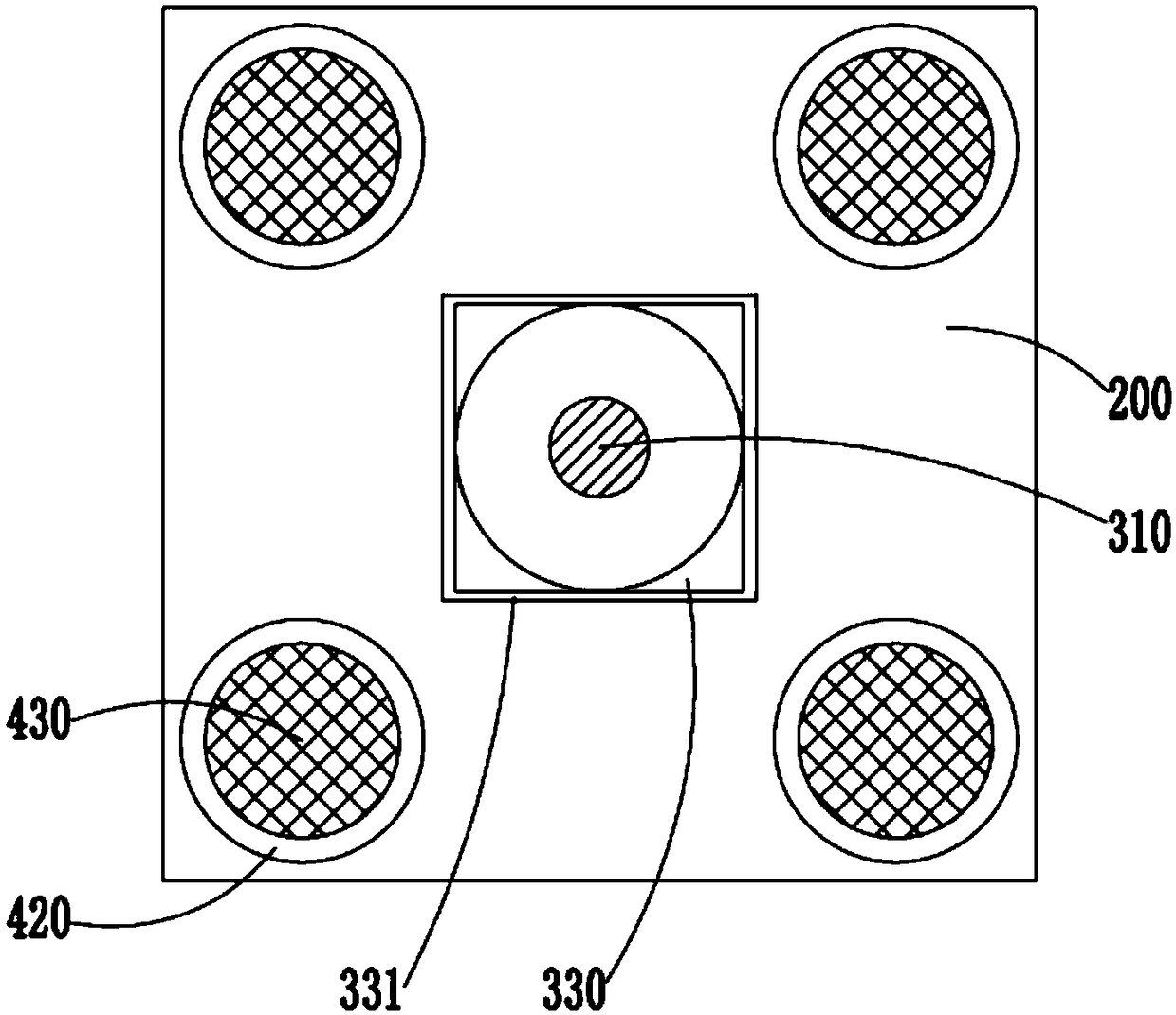 Composite shock insulation support