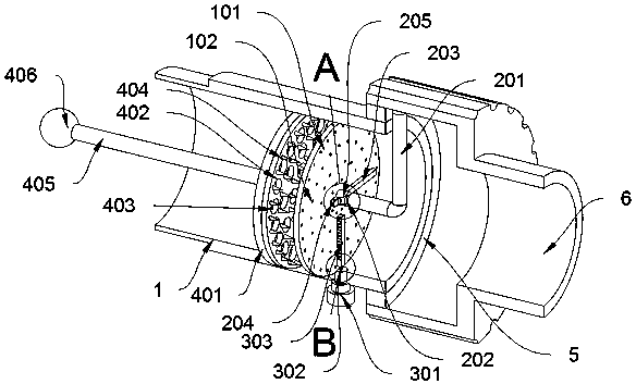 Liquid discharging mechanism based on food processing equipment