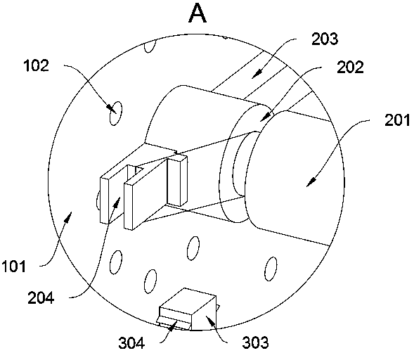 Liquid discharging mechanism based on food processing equipment