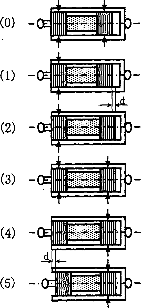 Minitype multi-articulation electromagnetic and piezoelectric creeping motion robot system