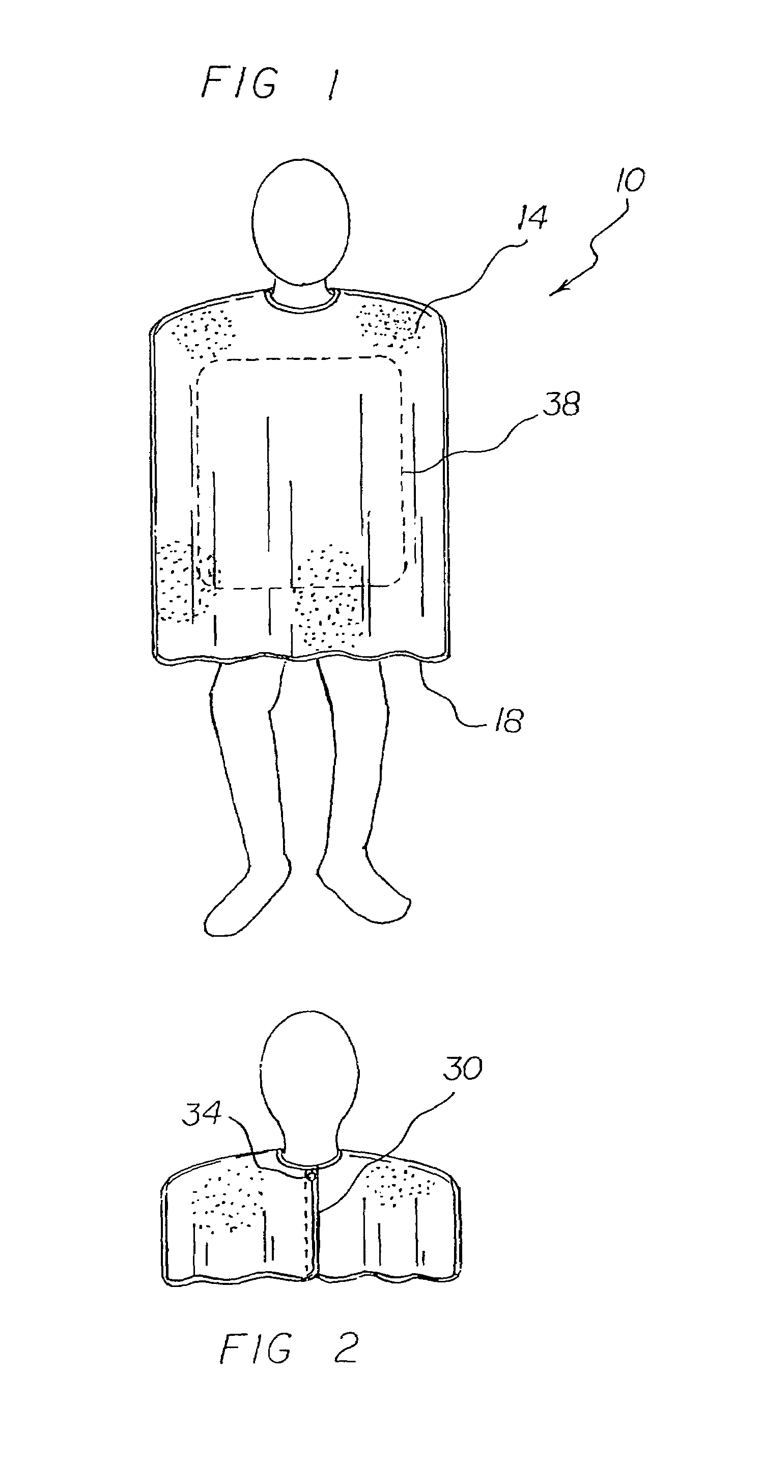 Bath cape/towel system