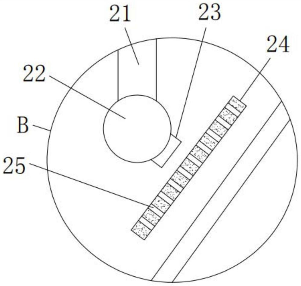 Melt-blown fabric production device with automatic winding function