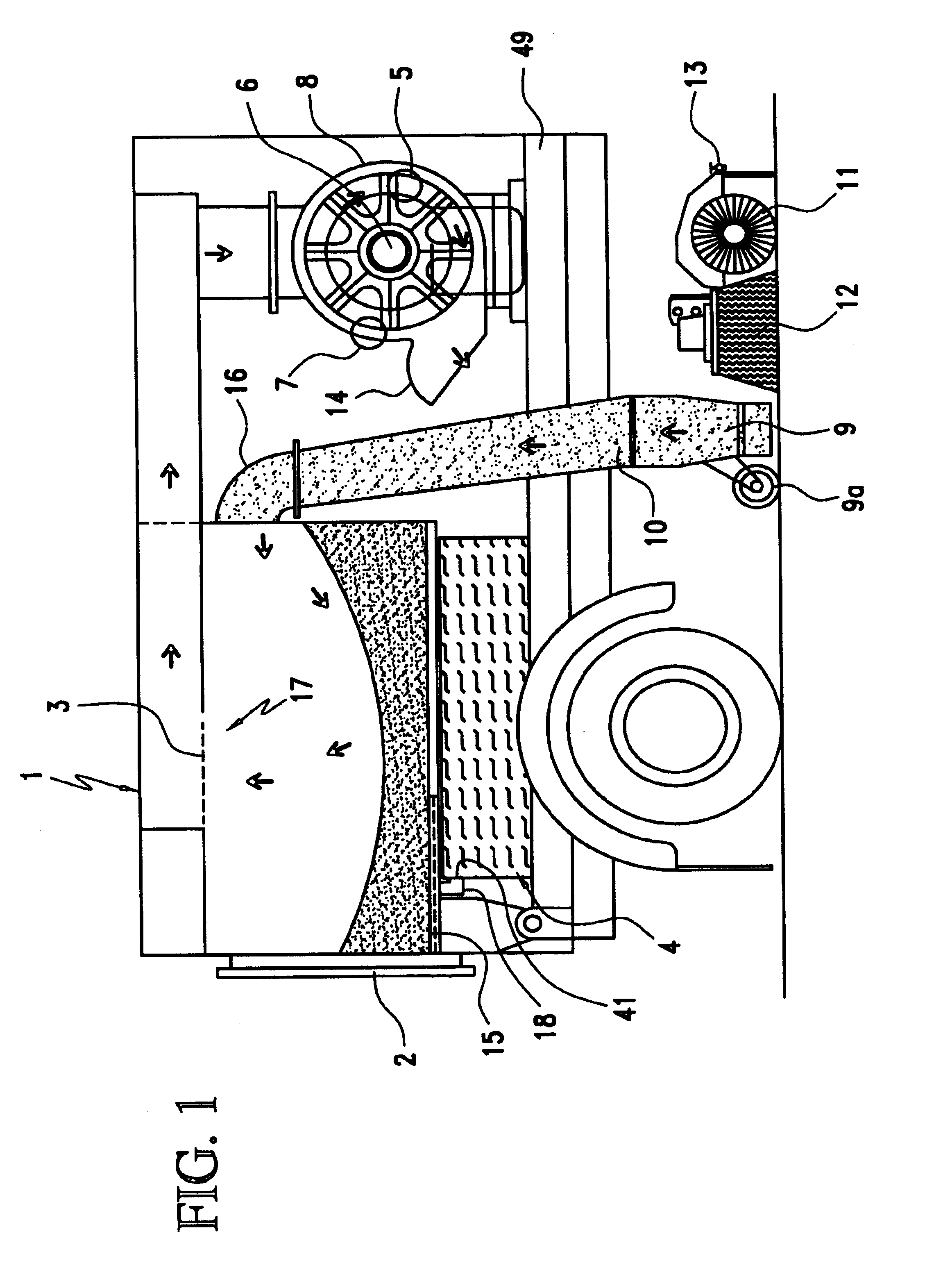 Vehicle for sweeping streets