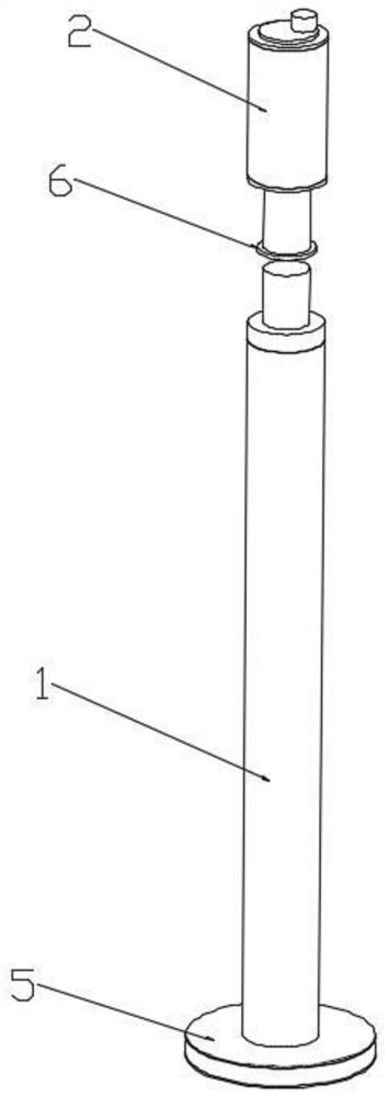 Radiation measuring tube capable of reducing temperature measurement errors based on cooling method