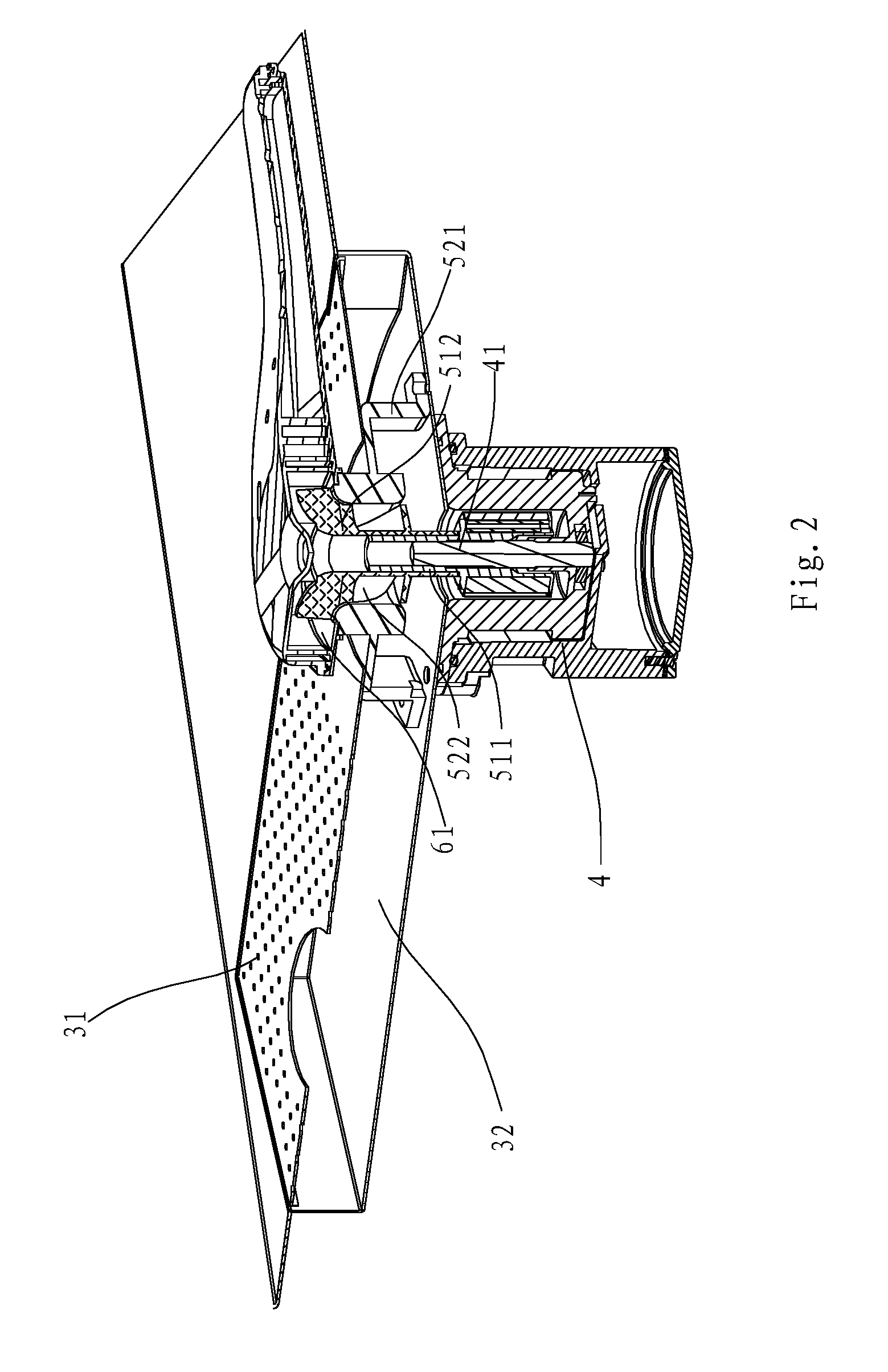 Rotating spray wall used in washing appartus and application thereof