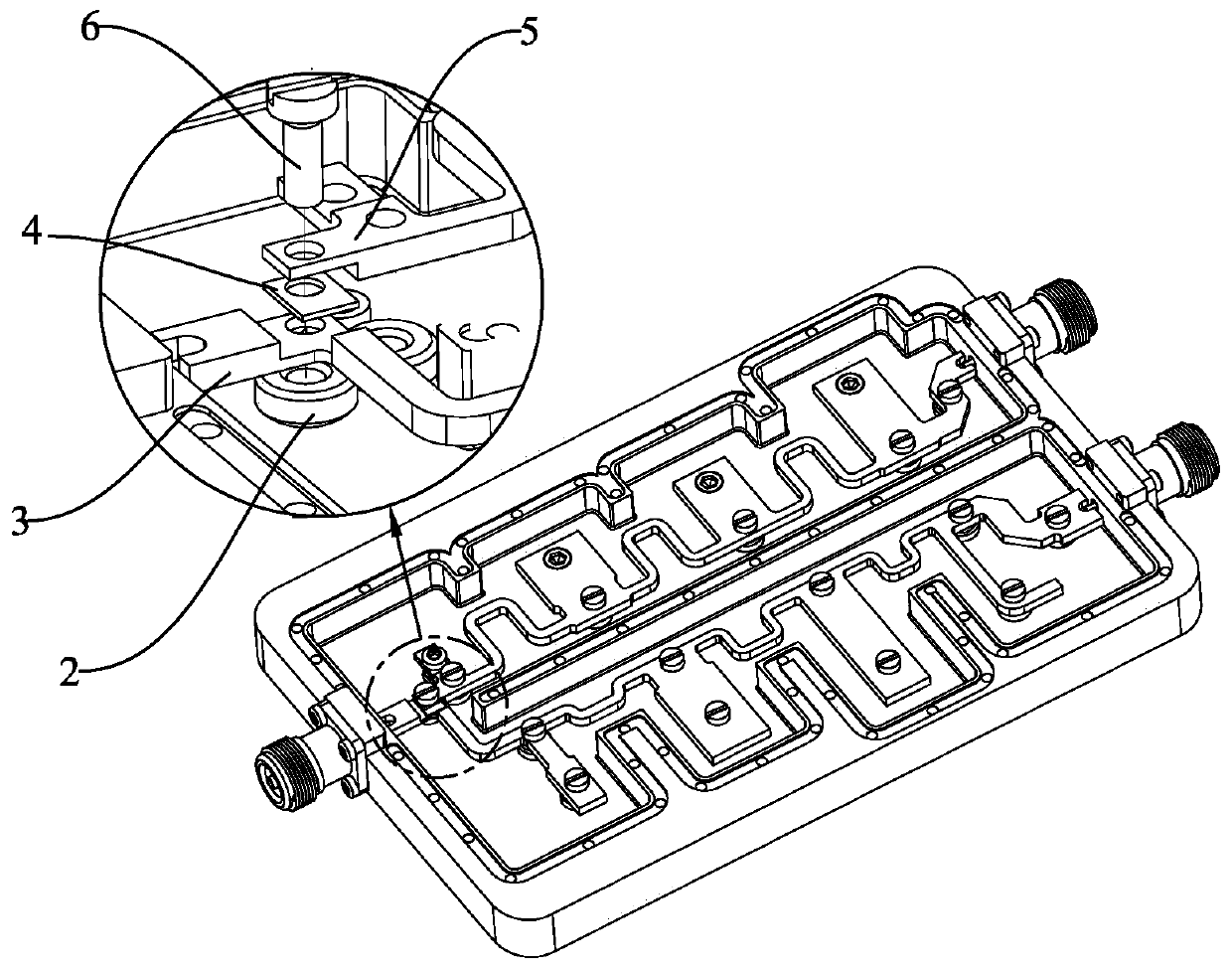 A broadband line combiner