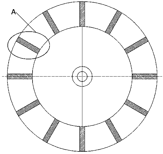 Wearing-resistant composite material fan coal mill hitting plate