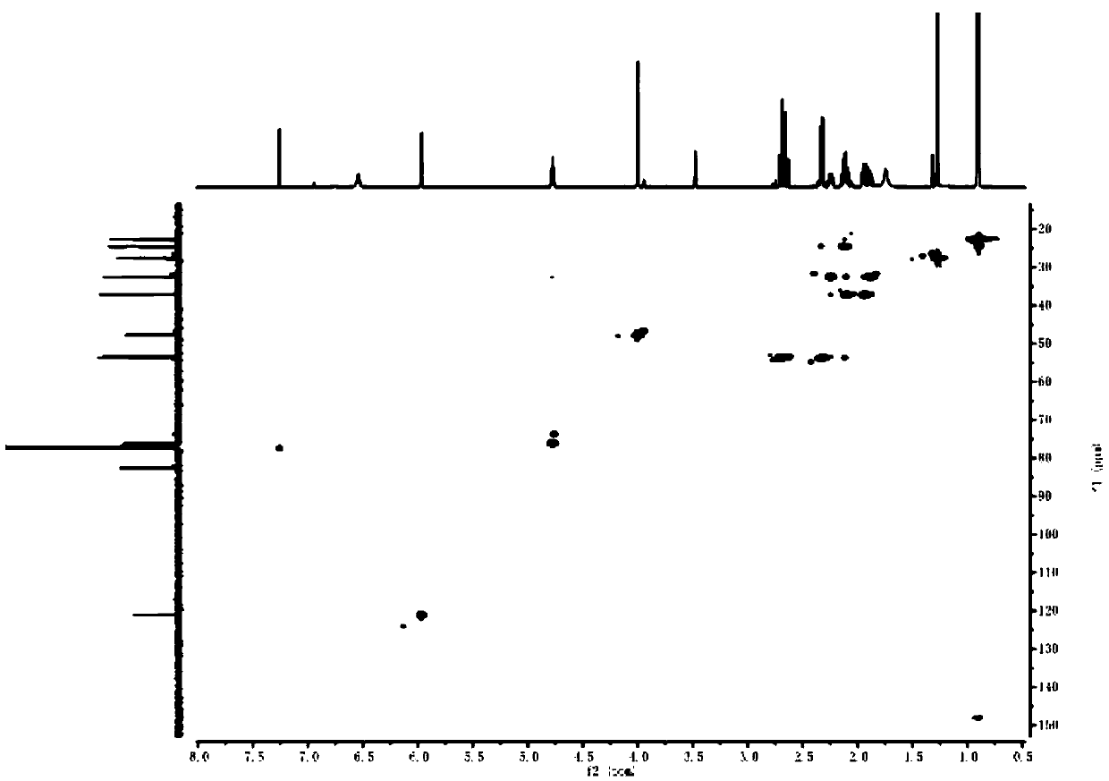 Two new alkaloids and preparation method thereof, and applications of two new alkaloids in preparation of anti-MRSA antibacterial agents