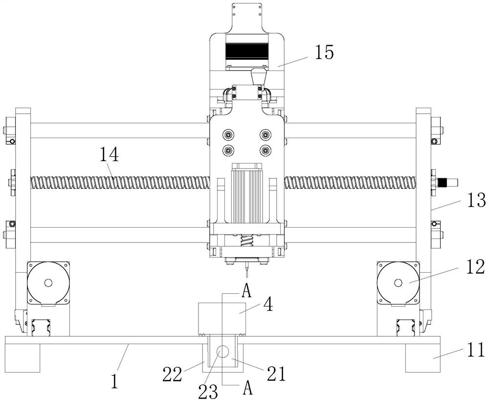 Production device and process for stone crystal wallboard with carving groove